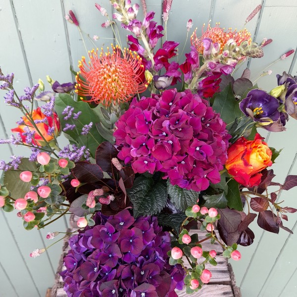Vibrant Autumn Vase