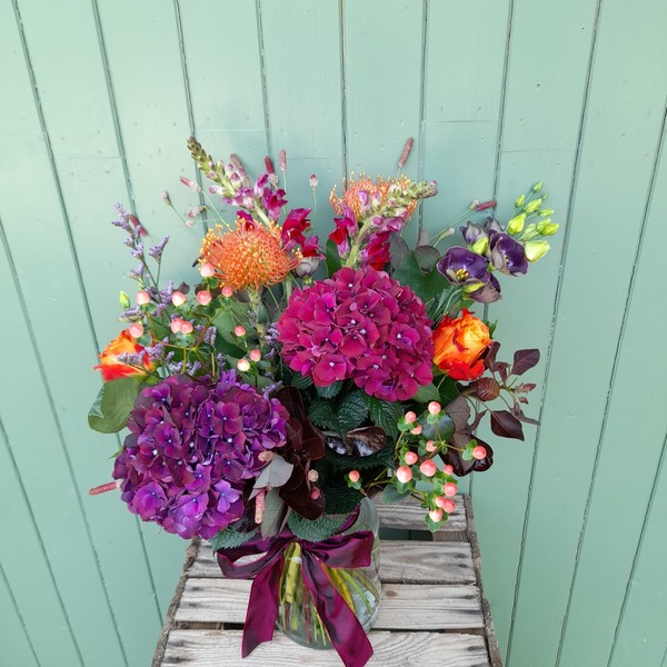 Vibrant Autumn Vase